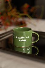 Kubek ceramiczny „Ready to shine” zielony