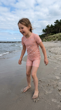 Lycra UV Bienen peach