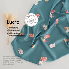 UV Lycra Truskawkowe Lody (turkus)