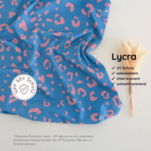 Lycra UV - neon - Leo Coral Blue
