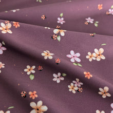 Lycra UV Streublumen ciemny fiolet