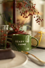 Kubek ceramiczny „Ready to shine” zielony