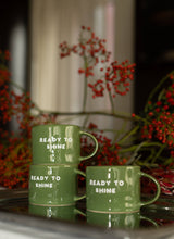 Kubek ceramiczny „Ready to shine” zielony