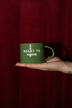Kubek ceramiczny „Ready to shine” zielony