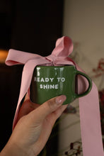 Kubek ceramiczny „Ready to shine” zielony