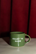 Kubek ceramiczny „Ready to shine” zielony